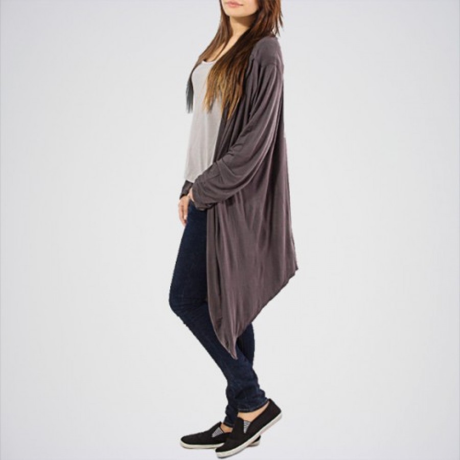 Women's Grey Viscose Cocktail Shrug. MKS-04